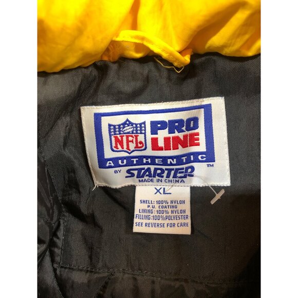 Vintage Pittsburgh Steelers Starter Pro Line Pullover 1990s Jacket Mens XL (24a2 - Picture 10 of 10